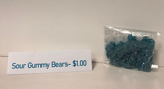 Sour Gummy Bears  -Blueberry - Sold onsite only!